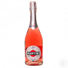 Вино игристое Martini Rose полусухое розовое 9,5% 0,75л mini slide 1