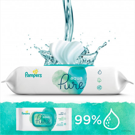 Cерветки Pampers Aqua Pure 48шт slide 6