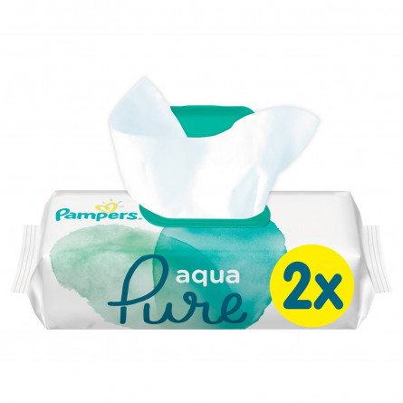 Cерветки Pampers Aqua Pure 2x48шт slide 1