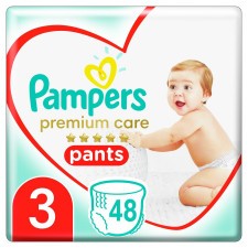 Підгузки-трусики Pampers Premium Care Pants розмір 3 Midi 6-11 кг 48шт mini slide 1