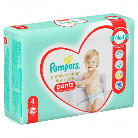 Підгузки-трусики Pampers Premium Care Pants розмір 4 Maxi 9-15кг 38шт slide 7
