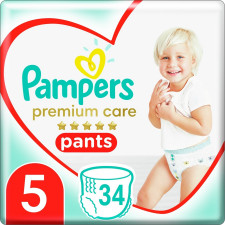 Підгузки-трусики Pampers Premium Care Pants розмір 5 Junior 12-17кг 34шт mini slide 1