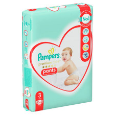 Підгузки-трусики Pampers Premium Care Pants розмір 3 Midi 6-11кг 70шт mini slide 2
