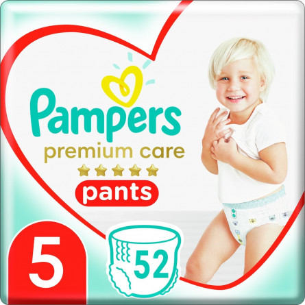 Подгузники-трусики Pampers Premium Care Pants размер 5 Junior 12-17кг 52шт slide 1