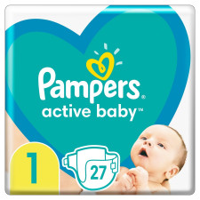 Подгузники Pampers Active Baby размер 1 Newborn 2-5 кг 27шт mini slide 1