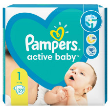 Підгузки Pampers Active Baby розмір 1 Newborn 2-5 кг 27шт mini slide 2