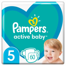 Подгузники Pampers Active Baby размер 5 Junior 11-16кг 60шт mini slide 1