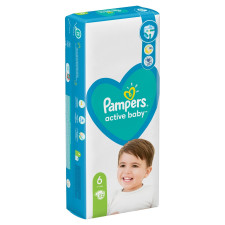 Пiдгузки Pampers Active Baby розмір 6 Extra Large 13-18кг 52шт mini slide 5