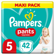 Подгузники-трусики Pampers Pants размер 5 Junior 12-17кг 42шт mini slide 1