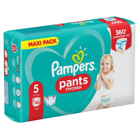 Подгузники-трусики Pampers Pants размер 5 Junior 12-17кг 42шт slide 6