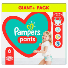Подгузники-трусики Pampers Pants Размер 6 15+ кг 60шт mini slide 2
