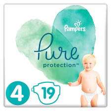 Подгузники Pampers Pure Protection Maxi 9-14кг 19шт mini slide 1