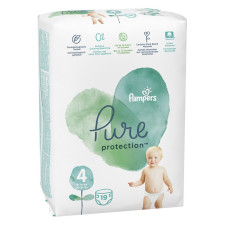 Подгузники Pampers Pure Protection Maxi 9-14кг 19шт mini slide 2