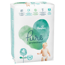 Подгузники Pampers Pure Protection Maxi 9-14кг 19шт mini slide 4