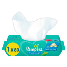 Cерветки Pampers Fresh Clean 80шт mini slide 1