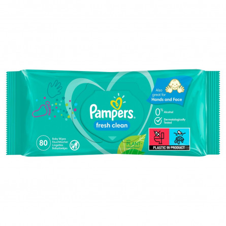 Cерветки Pampers Fresh Clean 80шт slide 4