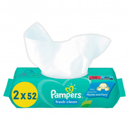 Cерветки Pampers Fresh Clean 2х52шт slide 1