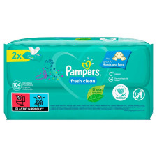 Cерветки Pampers Fresh Clean 2х52шт mini slide 2