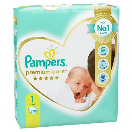 Підгузки Pampers Premium Care розмір 1 Newborn 2-5кг 78шт slide 6