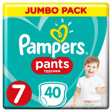 Підгузки-трусики Pampers Pants розмір 7 Maxi 17+кг 40шт mini slide 1