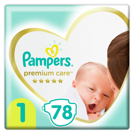 Підгузки Pampers Premium Care розмір 1 Newborn 2-5кг 78шт slide 1