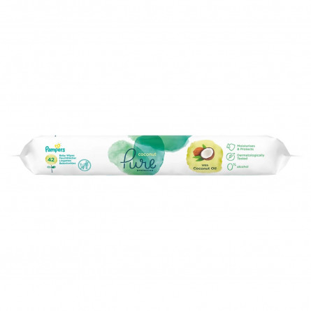 Серветки Pampers Pure Coconut 42шт slide 4