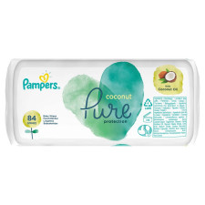 Серветки Pampers Pure Coconut 84шт mini slide 2