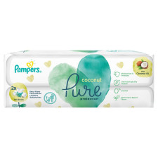 Серветки Pampers Pure Coconut 84шт mini slide 5