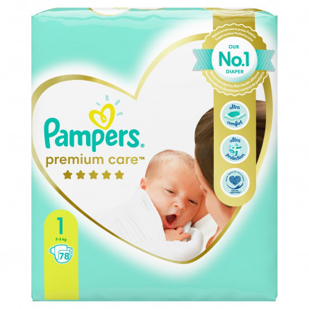 Підгузки Pampers Premium Care розмір 1 Newborn 2-5кг 78шт slide 4