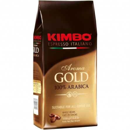 Кофе Kimbo Aroma Gold 100% Arabica в зернах 1кг slide 2