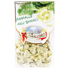 Макароны Tarall`oro Farfalle со шпинатом 250г mini slide 2