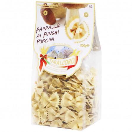 Макароны Tarall`oro Farfalle с белыми грибами 250г slide 1