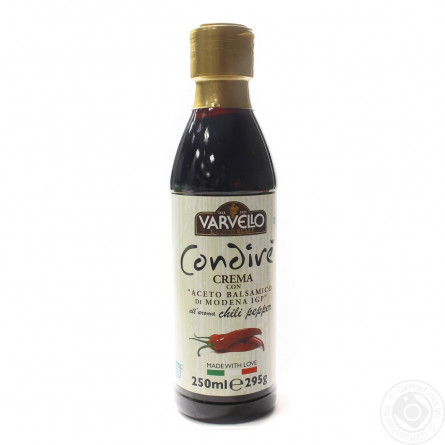 Соус из бальзамического уксуса из Модены Varvello Condiré со вкусом перца чили 250г slide 1