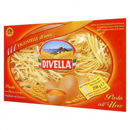 Макаронні вироби Divella Tagliatelle all'uovo 250г slide 1