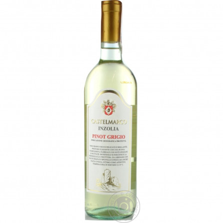 Вино Castelmarco Pinot Grigio белое сухое 12% 0,75л slide 3
