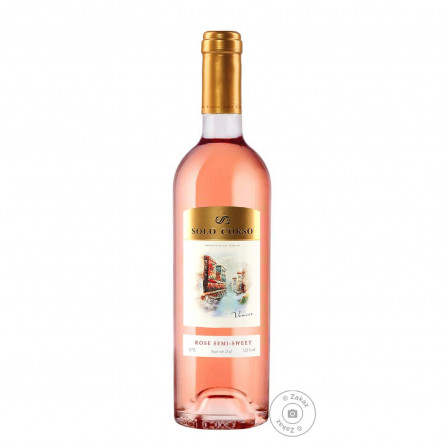 Вино Solo Corso Rose рожеве напівсолодке 11% 0,75л slide 2