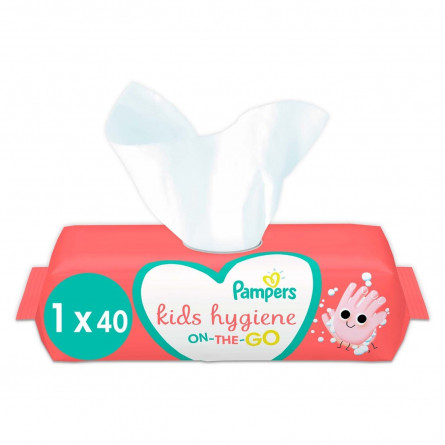 Салфетки влажные Pampers Kids Hygiene On-the-go 40шт slide 1