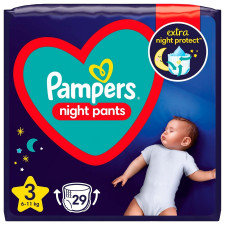 Підгузки-трусики нічні Pampers Night 3 6-11кг 29шт mini slide 1