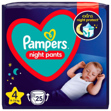 Підгузки-трусики нічні Pampers Night Pants Розмір 4 9-15кг 25шт mini slide 1