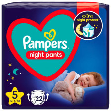 Підгузки-трусики нічні Pampers Night Pants Розмір 5 12-17кг 22шт mini slide 1