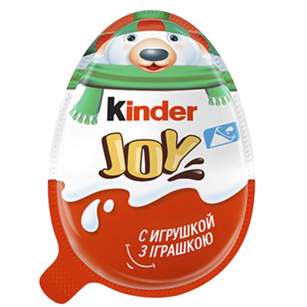 Яйцо Kinder Joy Классический с двухслойной пастой на основе молока и какао и вафельными шариками покрытыми какао с молочным кремом внутри и с игрушкой 20г slide 2