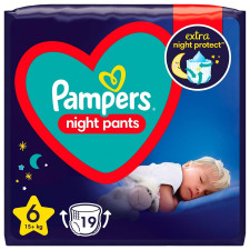 Підгузки-трусики Pampers Night Pants нічні Розмір 6 15+кг 19шт mini slide 1