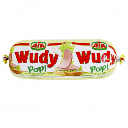 Колбаса вареная Wudy Pop из курицы и индейки 500г slide 1