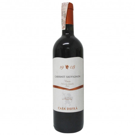 Вино Casa Defra Cabernet Sauvignon Trevenezie красное полусухое 12% 0,75л slide 1