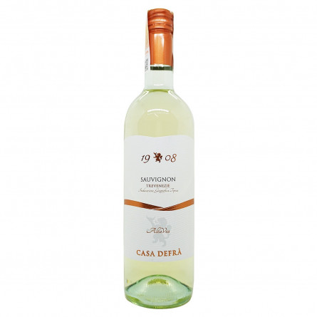 Вино Casa Defra Sauvignon Trevenezie белое полусухое 12% 0,75л slide 2