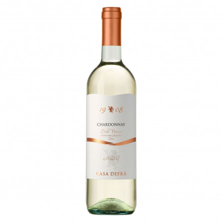 Вино Casa Defra Chardonnay Trevenezie белое полусухое 12% 0,75л slide 2
