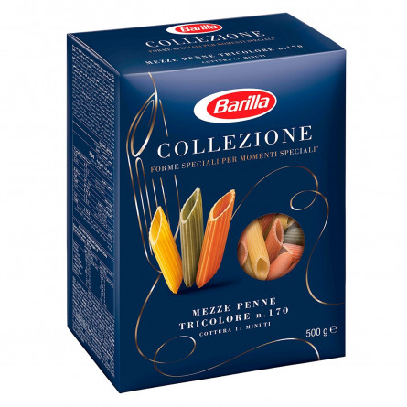 Макаронные изделия Barilla Collezione Mezze Penne Tricolore 500г slide 3