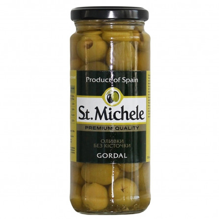 Оливки St. Michele Гордал без кісточки 358мл slide 1