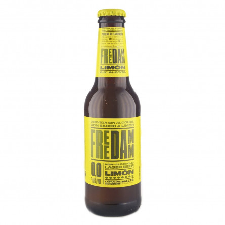 Пиво Estrella Free Damm Lemon безалкогольне 0% 0,25л slide 1