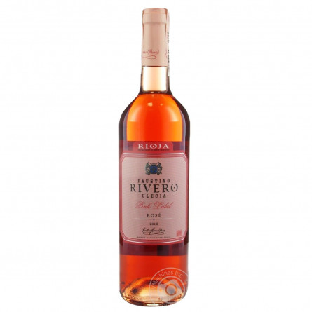 Вино Faustino Rivero Ulecia Pink Label Rose Rioja рожеве сухе 13% 0,75л slide 1